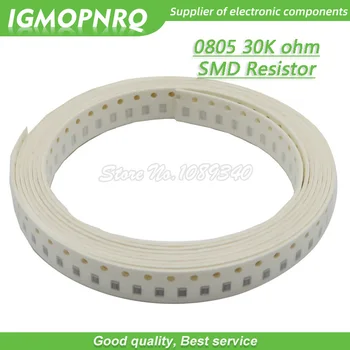 300шт 0805 SMD резистор 30K Ω Чип-резистор 1/8 W 30K Ти 0805-30K