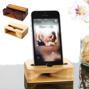 Многофункционален настолен скоба за мобилен телефон, дървена притежателя усилвател на звука в японски стил, поставка за мобилен телефон, домашен офис