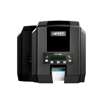 Директен термо печат сублимация на карти iDPRT PVC, принтер банкови идентификационни карти, Двустранен печатна машина HPRT CP-D80