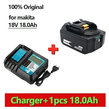 BL1860 Акумулаторна Батерия 18V 18000mAh Литиево-йонна батерия за Батерии 18v BL1840 BL1850 BL1830 BL1860B BL1850 BLXT 400 + зарядно устройство