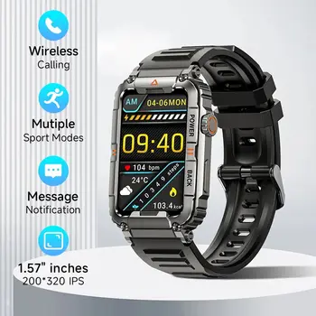 Нови Bluetooth-умен часовник за мъже и жени, модерни спортни часовници, фитнес следи с дълъг живот, реалният брой на стъпки за Android и IOS