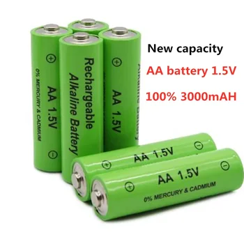 2023 Нова Батерия тип АА 3000 mah Акумулаторна Батерия NI-MH 1,5 Батерия Тип АА за Часа, Мишки, Компютри, Играчки И така Нататък