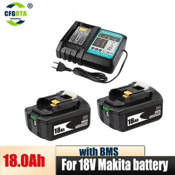 18V 18.0 Ah Акумулаторна Батерия 18000mah LiIon Батерия Подмяна на електрически инструменти Батерия за MAKITA BL1860 BL1830 + Зарядно Устройство 3A