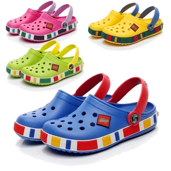 Летни Нови детски чехли, домашни сандали с висока мека подметка от EVA, домашни пантофи за малки момичета и момчета, лека плажна обувки