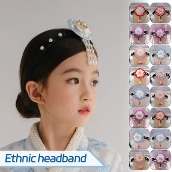 Традиционен корейски етнически шапка, лента за коса, Ханбок за момичета, панделка за коса, шапки за изказвания, Бижута, аксесоари