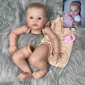 17-инчов Премиум размер на Преродения Meadow Painted Кукла Комплект от Детайли С Филтър Корпус 3D Боядисана Кожа Видими Вени и Реалистични Детайли Играчки направи си САМ