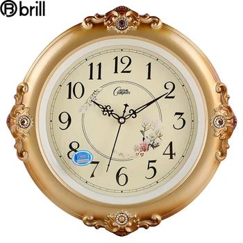 Европейските стенни часовници Реколта Луксозни Издържат Луксозни часовници Стенни часовници за всекидневна Офис декорация в ретро стил за дома Уникален подарък