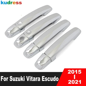 За Suzuki Vitara Escudo 2015 2016 2017 2018 2019 2020 2021 Хромирани Страничната врата копчето, накладки, формоване, стикер, автомобилни аксесоари