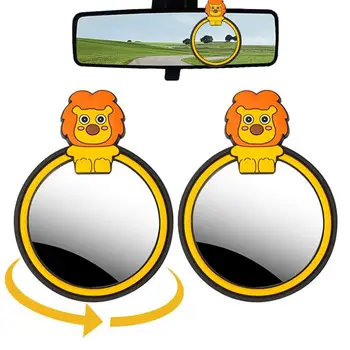 Приклеивающееся Огледало за обратно виждане 2 елемента Кръгли Изпъкнали Огледала за Обратно виждане Огледало за Обратно виждане С възможност за Регулиране на 360 Градуса За Автомобили И Джипове