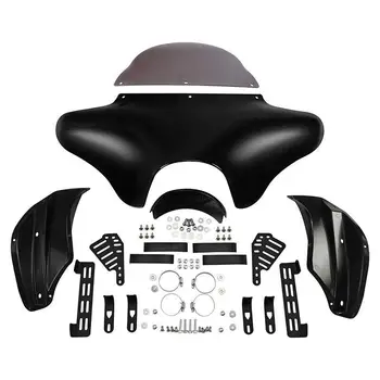 AP02 Комплект Предното Стъкло С Обтекателем Batwing за Yamaha V Star 1100/650 Softail на Harley Fat Boy
