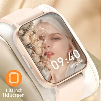 2023 Нови 1,83-цолови женски smart-часовници, монитор здраве, термометър, женски гривна, Bluetooth-предизвикателство, женски умни часовници за Android и IOS