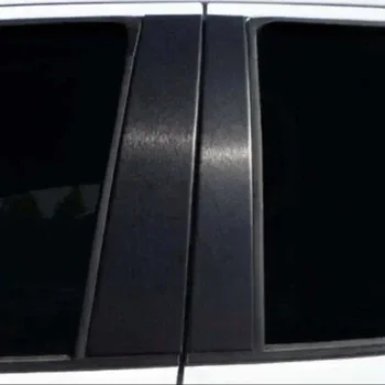 6шт автомобилни стелажи, стелажи апликации врати, прозорци матово черен панел на кутията за Chevrolet Malibu 2016-2023 2024 авточасти BC етикети на колони