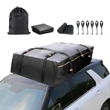 Багажник на покрива, водоустойчив багажная чанта на покрива на автомобила, багажная чанта на покрива голям капацитет за автомобили SUV Автомобил за всички сезони