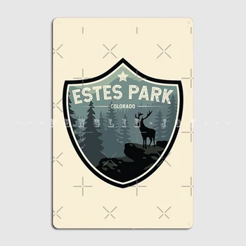 Национален парк Rocky Mountain Естес Парк, Колорадо Метални Табели С надпис Pub Garage Персонализирани Чинии и Твърд Плакат с името на