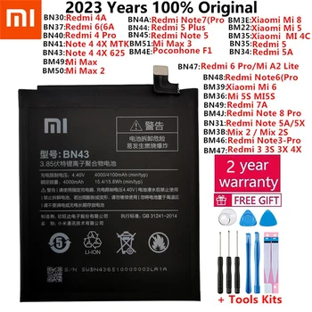 Оригинална Батерия за Xiaomi Mi Redmi Note Mix Max 2 3 3 3 4 4X 4A 4C 5 5A 5S 5X M5 6 6A Mi6X 7 8 9 на Батерията MI9 Pro Lite Plus