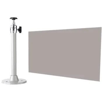 Универсален алуминиев скоба за проектор 21,5 см за проектор и проектор Проста шторка за екран със защитено от светлина 80 см