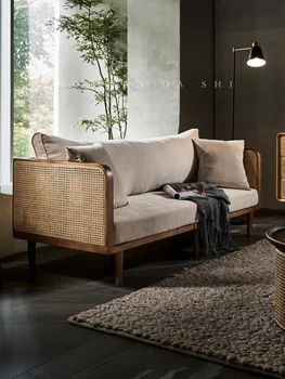 Rattan master Nordic от масивно дърво, ротанговый диван, комбинация B & B за почивка и тиха хол