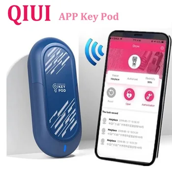 QIUI APP Key Pod Клетка Целомъдрието, Кутия За Ключове С Дистанционно Заключване Външно Интелигентно Управление на Клетки За Петли Аксесоари, Мъжки Колан на Целомъдрието Устройство