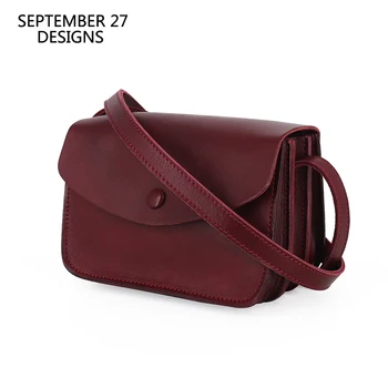 Мини чанта през рамо дамски чанти от естествена кожа, луксозни дамски ежедневни малки чанти-незабавни посланици, модерна чанта за мобилен телефон с цип
