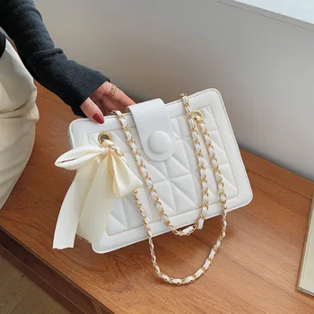 Висококачествени Дамски малки чанти от изкуствена кожа, дизайнерски дамски чанти-незабавни посланици през рамо, модерен Дамски пътна чанта на верига