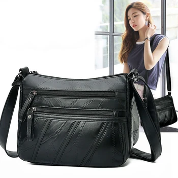 Модерна чанта през рамо с текстура овча кожа, луксозни портфейли и чанти, дамски чанти през рамо от изкуствена кожа, чанти през рамо с голям капацитет