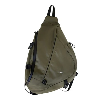 Мъжки нагрудная чанта с голям капацитет, ежедневна пътна чанта унисекс през рамо в стил хип-хоп, висококачествена найлонова чанта за съхранение през рамо