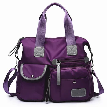Нова чанта през рамо за жени, найлон водоустойчива чанти, ежедневни дамски чанта с голям капацитет, женствена чанта през рамо