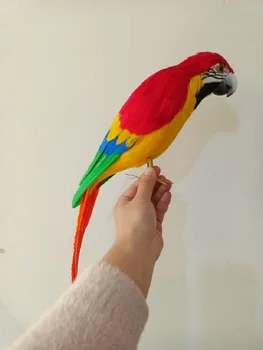 симулация модел папагал от пяна и пера червен папагал играчка за подарък, на около 40 см xf2900