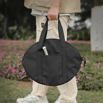 Чанта за пържене, Оксфорд чанта за печене, устойчив на абразия странични джоба, инструмент за барбекю на открито, аксесоари за барбекю за пикник на плажа