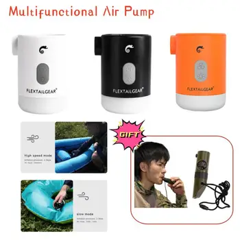Преносим мини-въздушна помпа Max Pump 2 Pro 4-в-1, електрически надуваем матрак с USB зареждане, спален мат, походный матрак Packraft