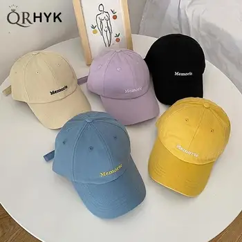 Модерна бейзболна шапка в корейски стил, лека Луксозна бродерия букви, ежедневни зимни шапчица-бини, шапка за жени, ретро дизайн, шапка за голф.