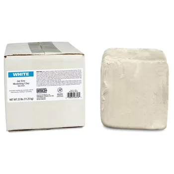 Въздушно-суха глина AMACO®, бял, 25 паунда