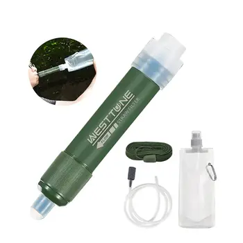 1 комплект Мини-филтър за пречистване на водата, пряко пиене, Преносима филтриране на питейна вода, чанта за вода, Индивидуален за пречистване на вода