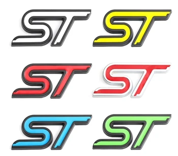 3D Автомобилната Стикер ST Емблемата на Иконата на Решетка, Преден Капак Стикер за Ford ST Логото на Focus, Fiesta Ecosport 2009-2015 Mondeo Focus2 Focus3 MK2