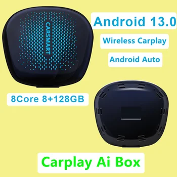 MiNi 8 + 128 GB Smart TV AI Box Вграден GPS Android 13 Подкрепя Android Auto Wireless Carplay Netflix, YouTube Iptv С HDMI 4G