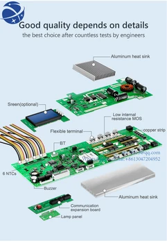 Литиева Батерия Lifepo4 8S 16S 24V 48V Smart BMS С Баланс Bluetooth LCD RS232 RS485 CAN Комуникационен Инвертор и PC