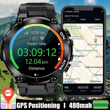 2023 Нови GPS Smart-Часовници, Спортни Фитнес Гривна, за Напомняне, За да се Обадите, Сърдечната Честота, IP68, Водоустойчив Смарт Часовници За Мъже, Android, IOS Часовници
