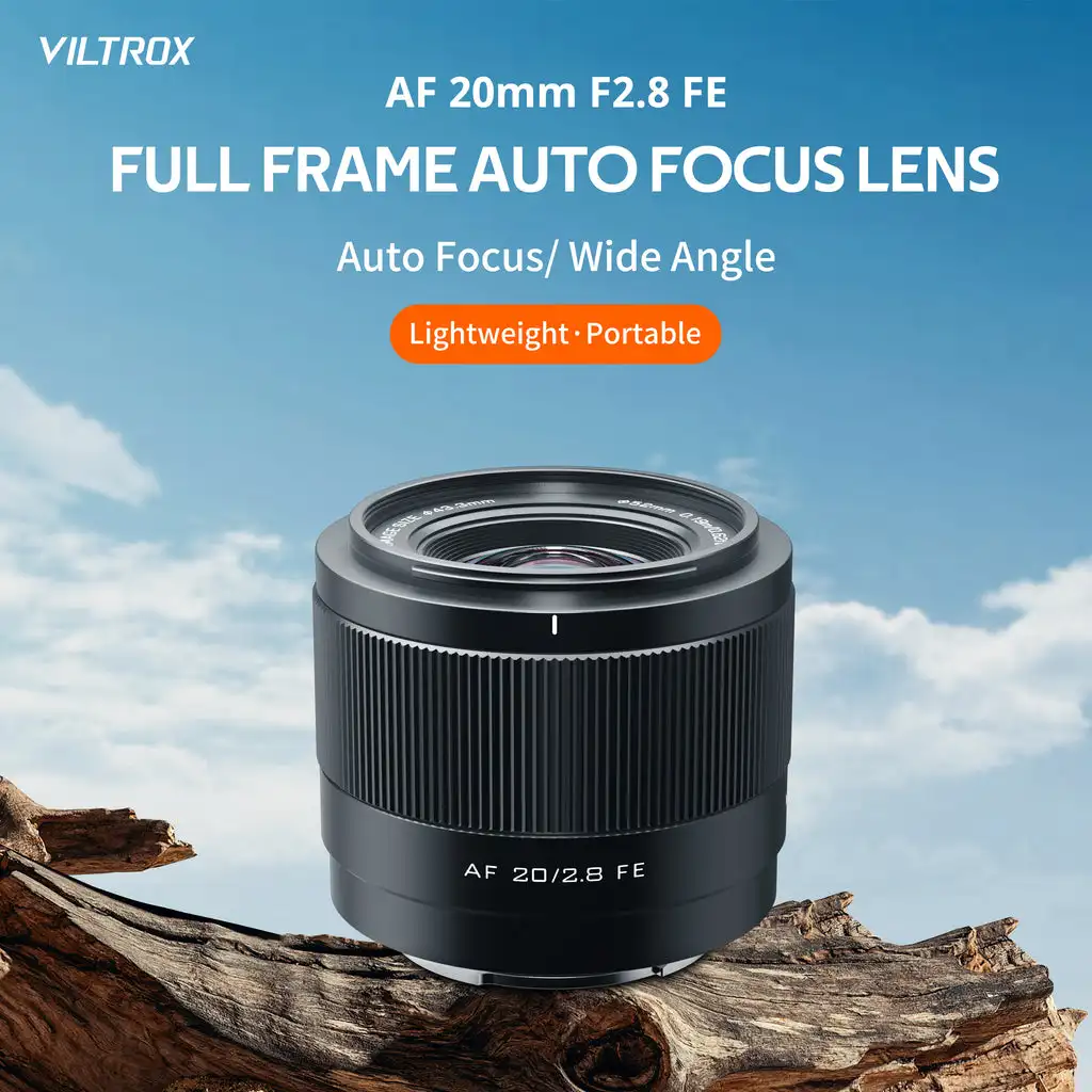 VILTROX 20 мм F2.8 Обектива на камерата Полнокадровый Сверхширокоугольный Обектив Видеоблогера с Автоматично Фокусиране За Sony E Sony ZV-E1 A7RV ZV-E10 A7C FX30 Изображение 1