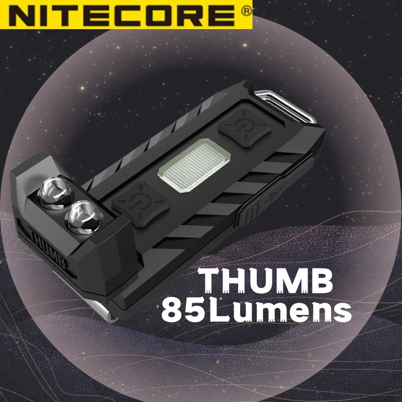 NITECORE THUMB worklight 2Xhigh-performance LED 85 Лумена USB Акумулаторна Мини led Фенерче-Ключодържател Изображение 0