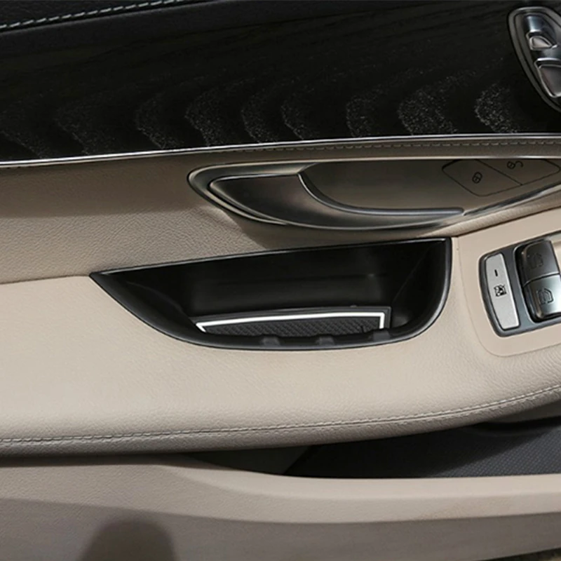 ABS Дръжка на Предна Врата на Автомобила Кутия За Съхранение на Тавата за Mercedes Benz C-Class W205 GLC Class X253 2015-2018 LHD Аксесоари За Интериора на колата Изображение 2