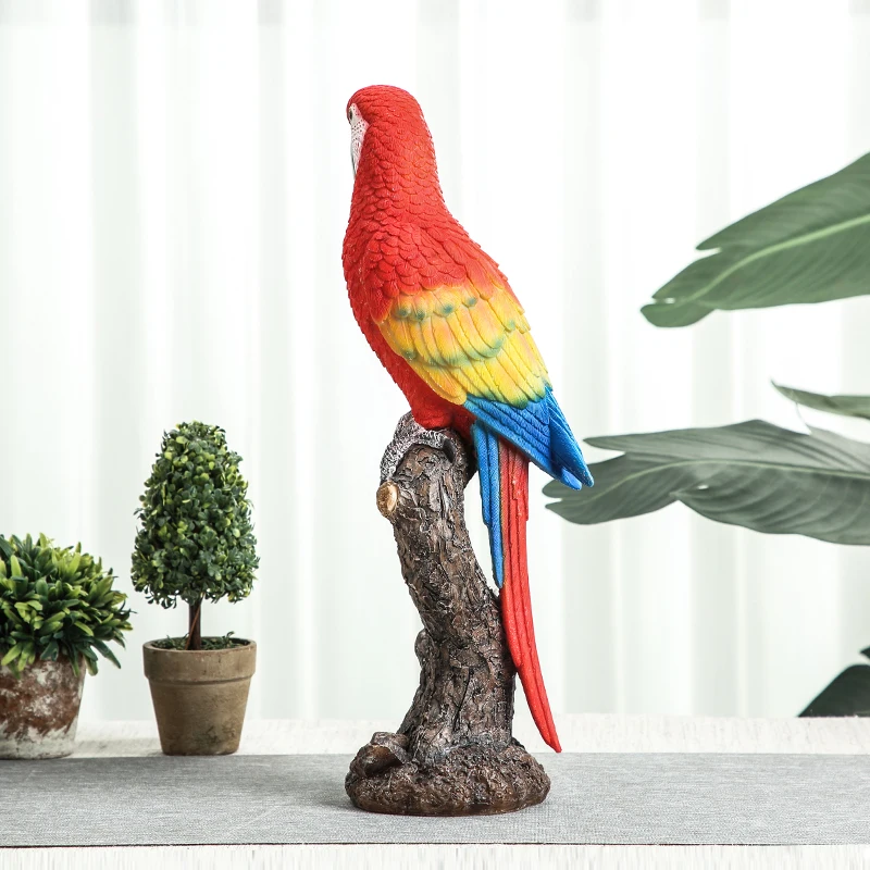 Творчески украса за папагали, имитация украса на стаята за занимания, модел птици, градински декор, занаяти Изображение 1