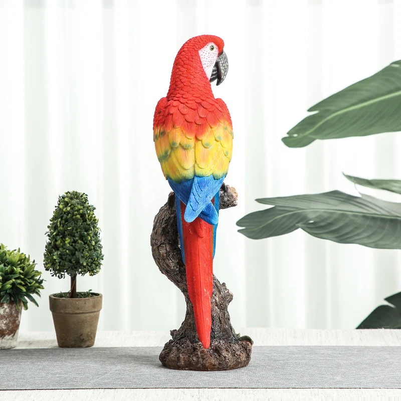 Творчески украса за папагали, имитация украса на стаята за занимания, модел птици, градински декор, занаяти Изображение 2