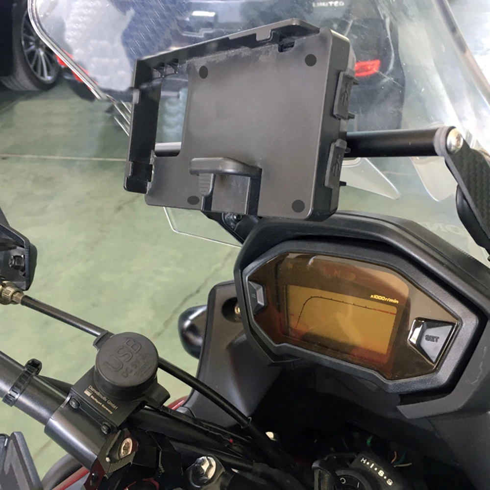 За Honda CB500X CB 500 X CB 500X 2016-2018 Мотоциклет GPS Планина За Телефон, USB и Безжична Зареждане на Навигационни Скоба Притежателя Поставка Изображение 2