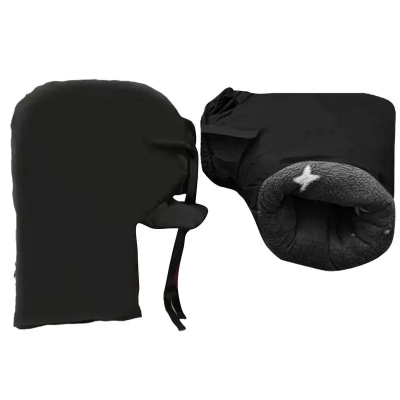 Ръкавици за волана, водоустойчив велосипедни ръкавици със сензорен екран, които предпазват от надраскване, топли Бар ръкавици с един пръст, колоездене, спортни ръкавици, Аксесоари за мотокрос Изображение 0
