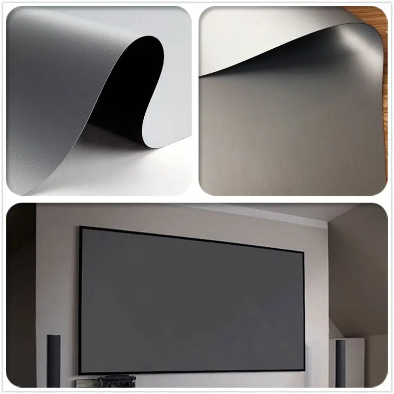 Универсален алуминиев скоба за проектор 21,5 см за проектор и проектор Проста шторка за екран със защитено от светлина 80 см Изображение 1