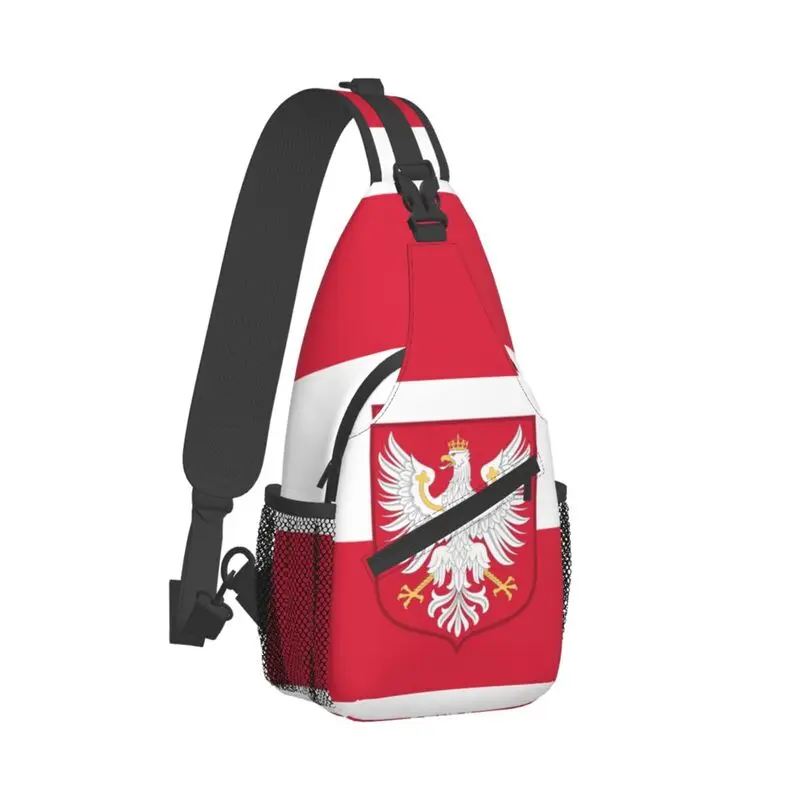 Ежедневна чанта с флага на Кралство Полша за пътуване, туризъм, мъжки раница през рамо, с раница на рамо Изображение 1