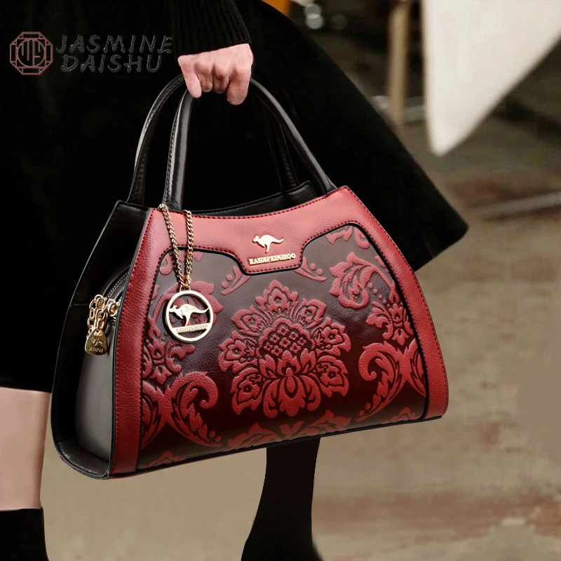 Нова Дамска чанта, Луксозни Чанти от Телешка кожа за Жени на Известните марки Чанта през Рамо за Жени Кожени Чанти през рамо Sac a main Изображение 0