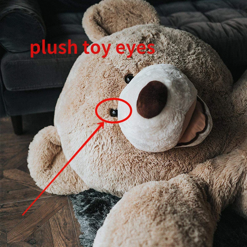 Кукла с игрушечным око, Плюшен кукла с полукръгла око, кукла-домашни любимци, аксесоари за очи, направи си сам, Пластмасов фалшив очите, 4 мм, 100 броя Изображение 0