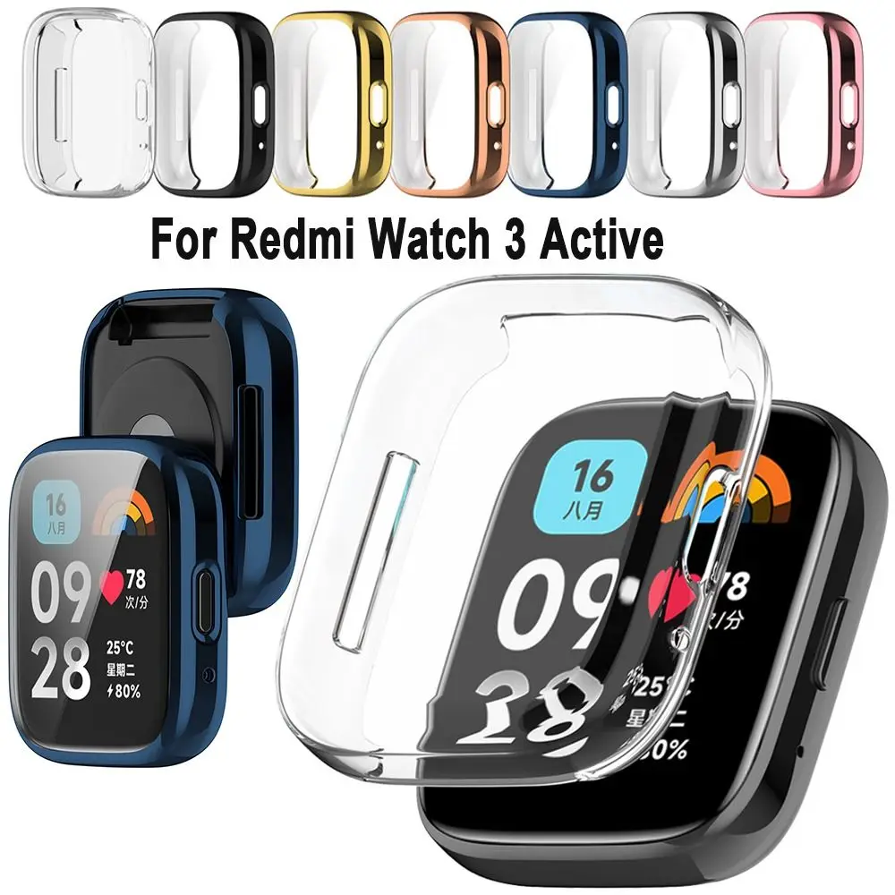 Броня, калъф от TPU, ново пълно покритие, каишка за часовник, протектор на екрана, Меки аксесоари, Защитната обвивка Redmi Watch 3 Active Изображение 1