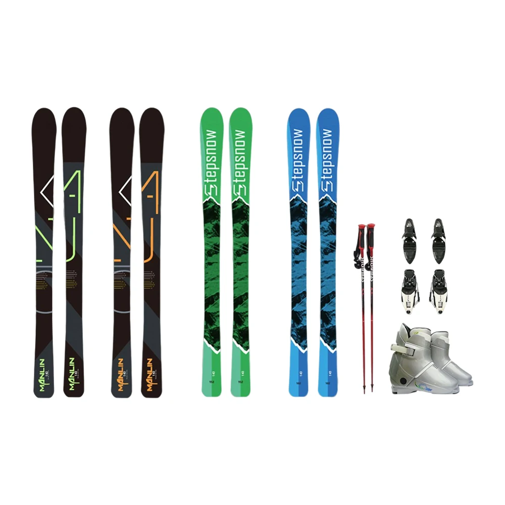 Chooyou Winter Горещи продажба на Ски Mountain Advanced Ski Board Комплект За Практикуване на Ски Спорта на Открито за Деца и Възрастни Изображение 0
